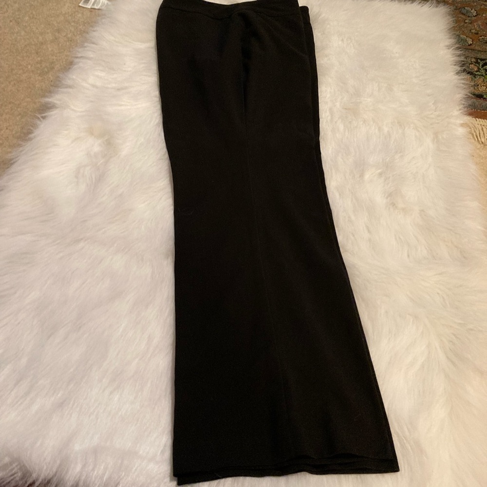 Slacks, Black, Laura Scott, Size 14, 63% Polyester, 33% Rayon, 4% Spandex